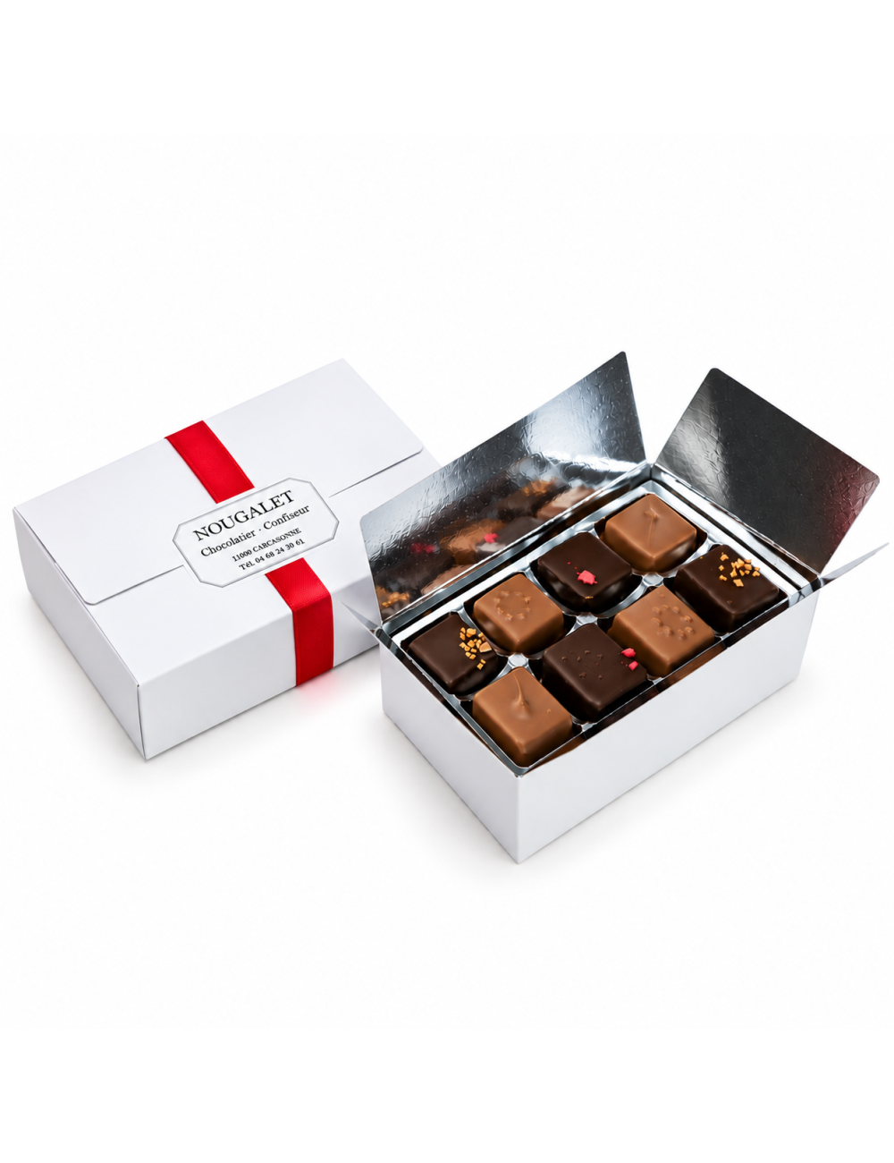 Ballotin chocolats praliné assortis