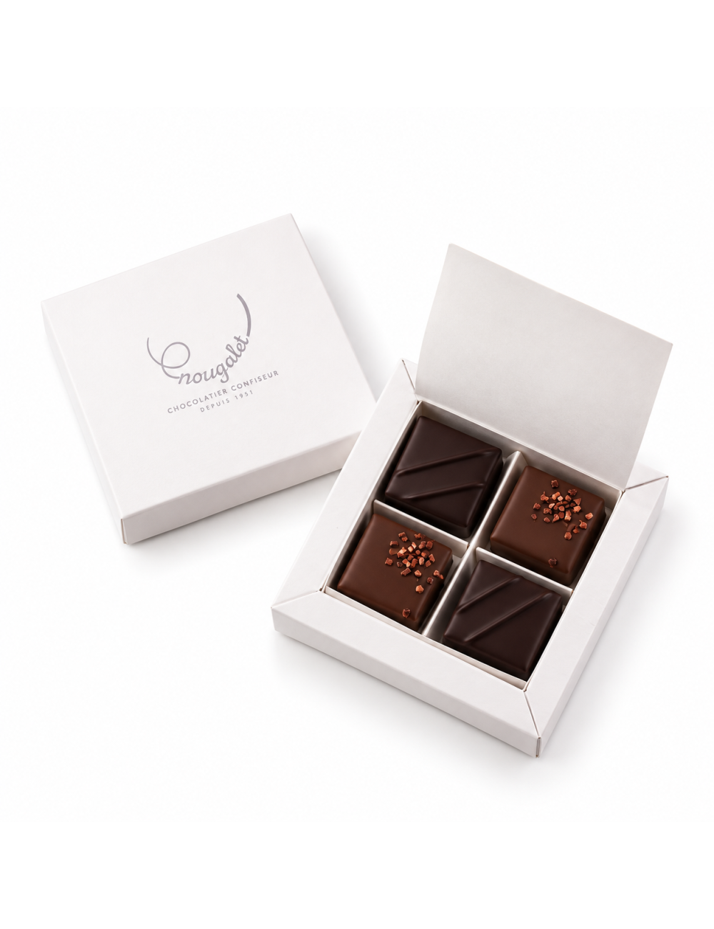Étui fourreau 4 chocolats