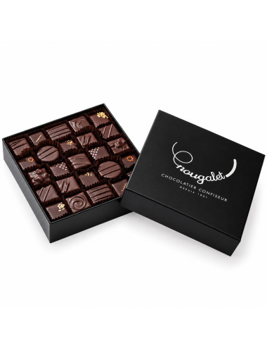 Coffret chocolats noir assortis