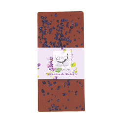 Tablette lait pétales de violette