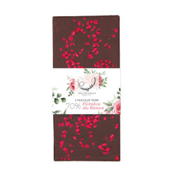 Tablette noir Pétales de rose
