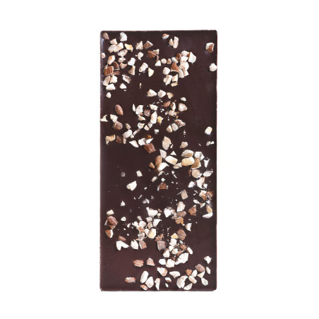 Tablette noir éclats d'amandes