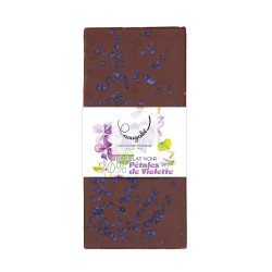 Tablette noir Pétales de violette